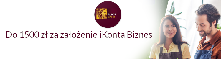 Promocja bankowa od banku Alior Bank - Aż 1500 zł za założenie iKonta Biznes