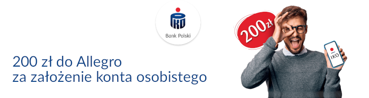 Promocja bankowa od banku PKO Bank Polski - 200 zł do Allegro za konto osobiste