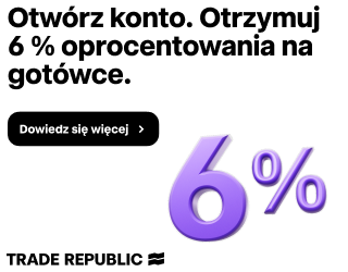 Baner promocyjny banku Trade Republic